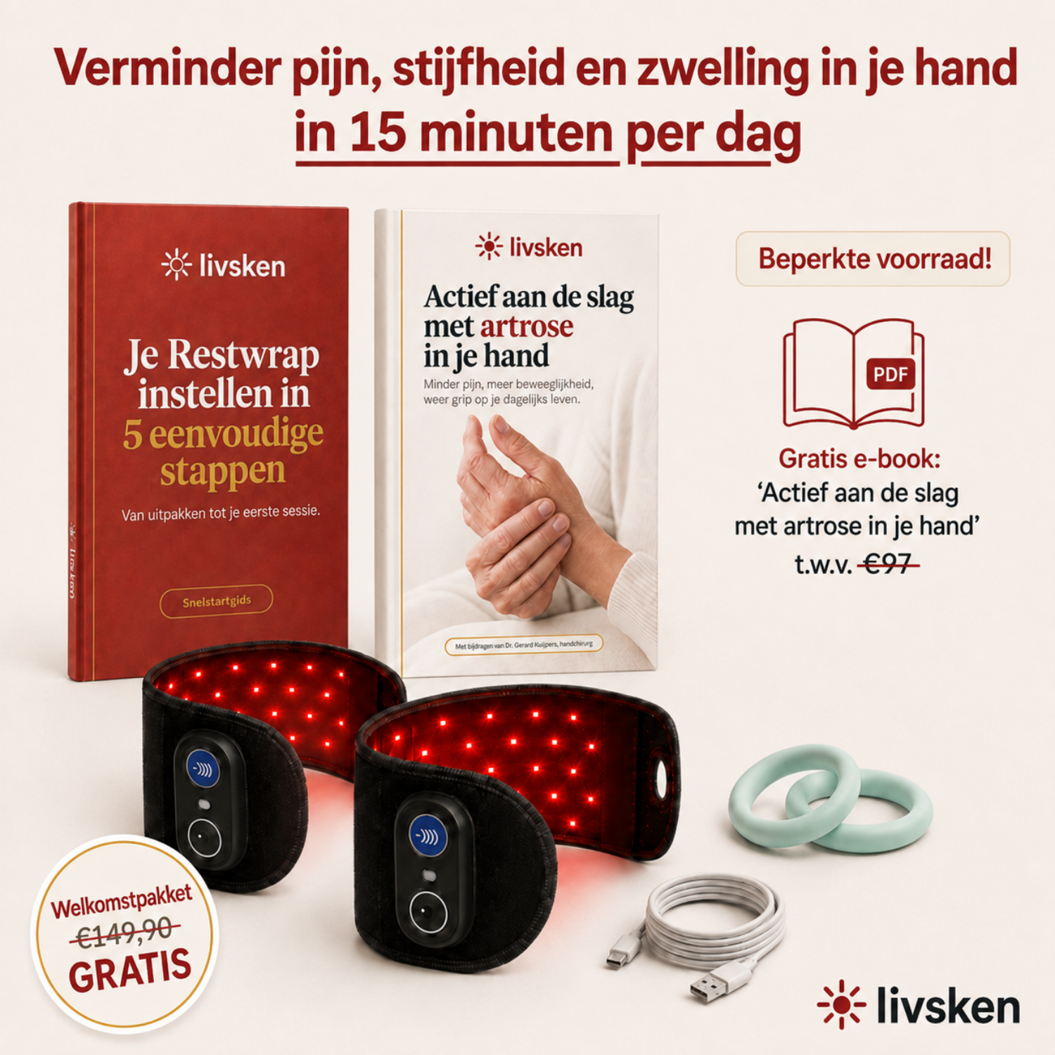 Livsken Restwrap Artrose Herstelset