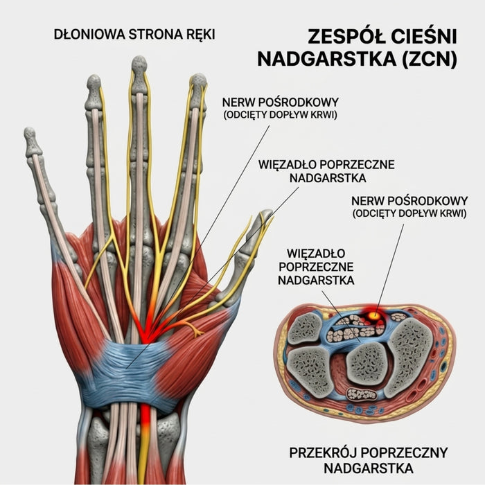 Twój nerw dosłownie dusi się z braku krwi.